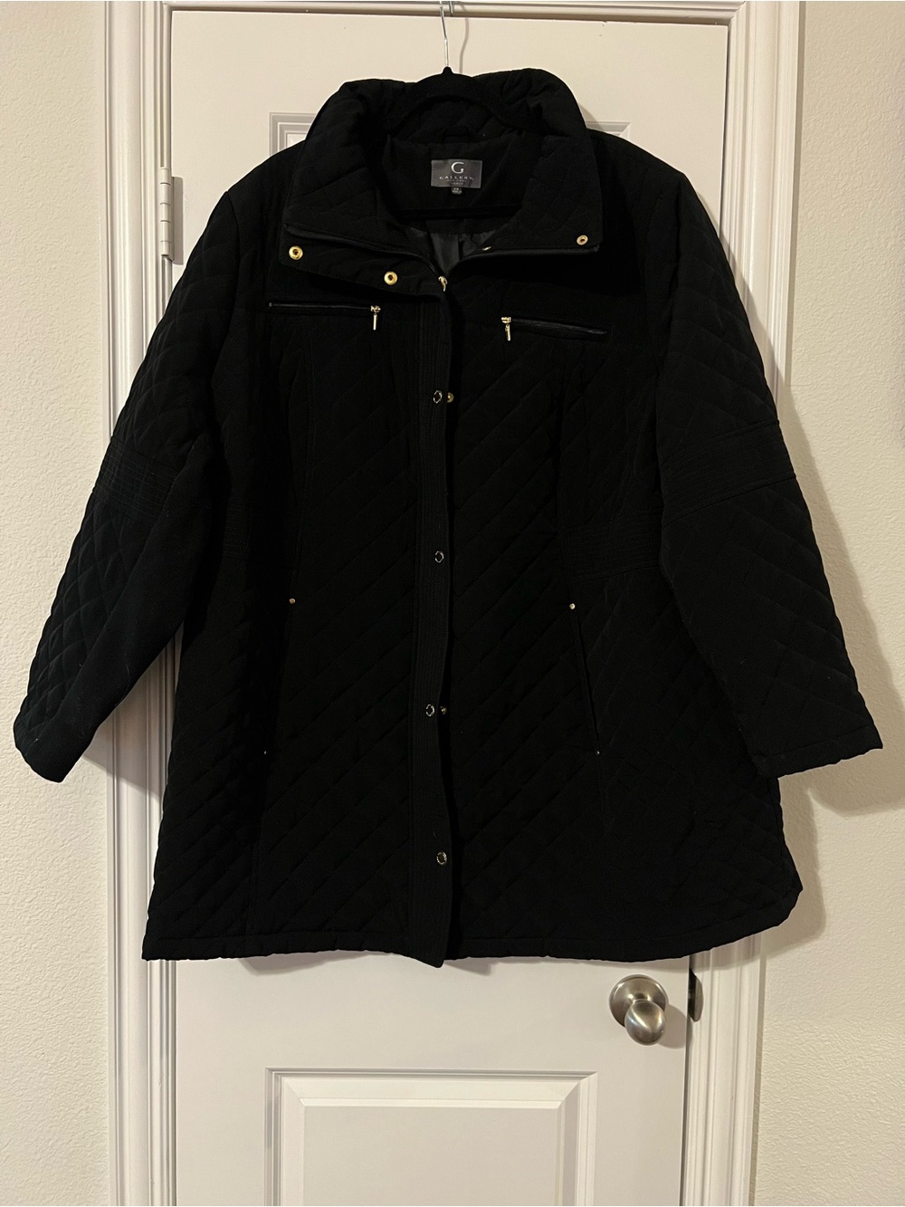 Quilted Black Coat